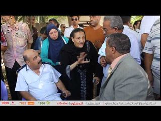 بائعة تتشكى الى نائب المحافظ من ضابط تعدى عليها