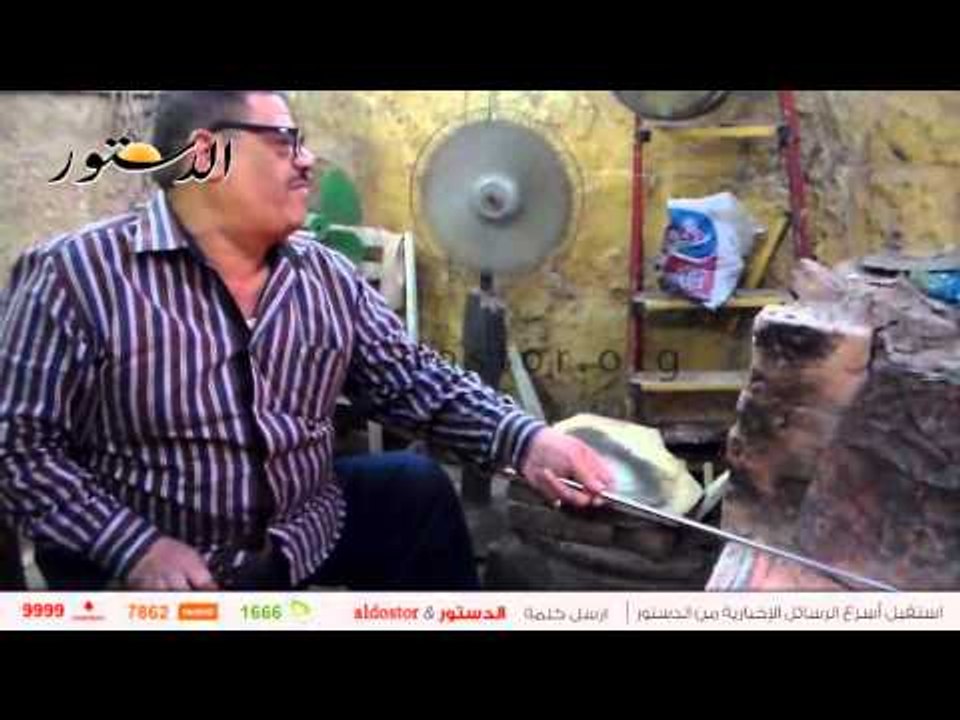 حسن هدهد "فنان الزجاج" الذي يعشق مهنته ولا يفصح عن أسرارها