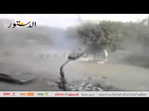 لحظة انفجار قنبلة قسم حدائق القبة