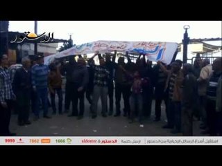 إضراب سائقوا موقف المرج ببورسعيد بسبب البلطجية