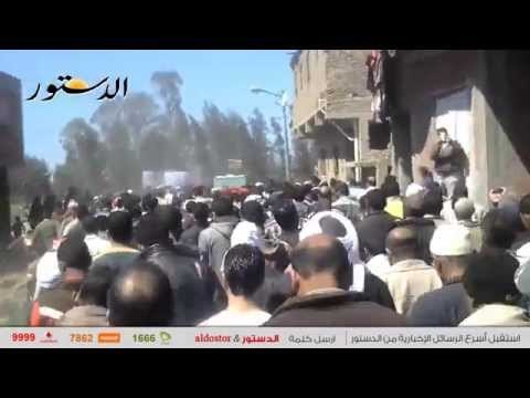 تشييع جثمان شهيد منية النصر بالدقهلية