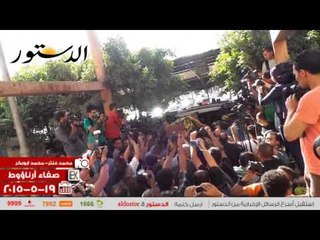 الفنانون في وداع جثمان "حسن مصطفى" لمثواه الأخير