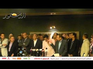 عقب انتهاء اجتماع رؤساء التحرير.. "قلاش" يهتف: "عاشت حرية الصحافة"