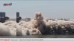 الدستور | القوات المسلحة تفجر برج سكنى مخالف يضم 33 شقه ببنها