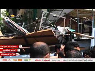 حملة لإزالة الإشغالات من شارع "إسماعيل أباظة" بوسط البلد