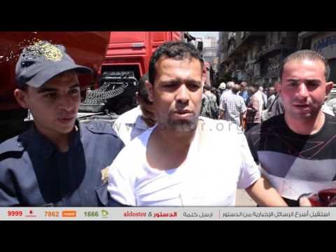 إصابة أمين شرطة في إخماد حريق الفجالة