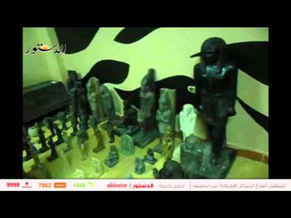 ضبط "مقبرة فرعونية" بها ٧٤ تمثالا أثريا بحوزة م...