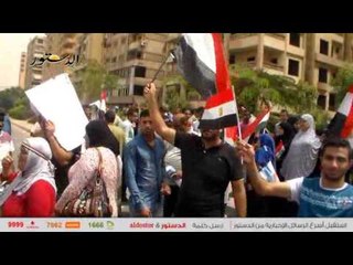 مواطنون يتظاهرون لمنع مليونية "إسقاط قانون الخدمة المدنية"