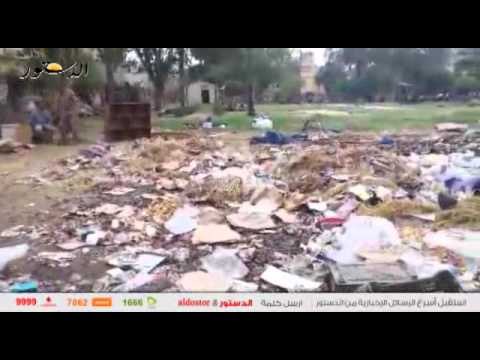 حي حلوان يكتشف حديقة وسط مخلفات الباعة الجائلين