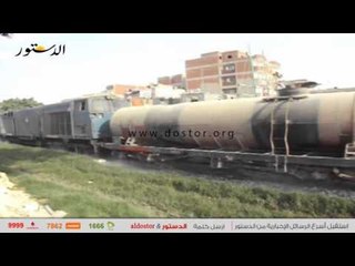 "الدستور" ترصد بالفيديو كارثة القطار العائم في مياه الصرف بالإسكندرية
