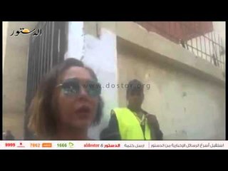 وصول الفنانة نهى العمروسي إلى لجنتها الانتخابية بالعجوزة