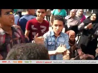 طلاب مدرسة بطنطا يقطعون الطريق