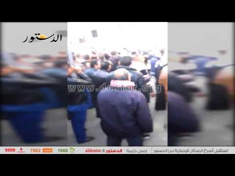 وقفة احتجاجية للعاملين بمشروع النقل في الشرقية