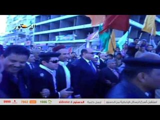 أهالي مطروح يستقبلون المحافظ بالذبائح والخيول