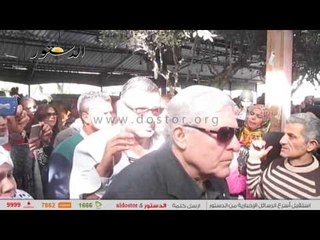 انهيار لبلبة وبوسي عقب وصول جثمان "ممدوح عبد العليم"