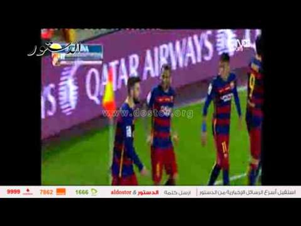 شاهد.. بيكيه "يغيظ" الملكي ويحرز هدف التقدم لبرشلونة