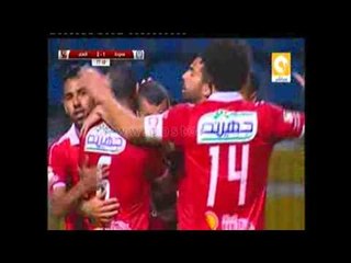 الاهلى يتقدم على سموحة بضربة جزاء