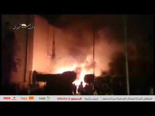 حريق هائل في مخازن حي الأزبكية برمسيس