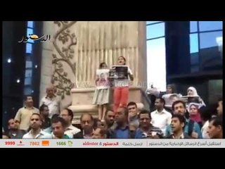 أبناء الصحفين يطالبون بحرية ذويهم مرددين "حرية"