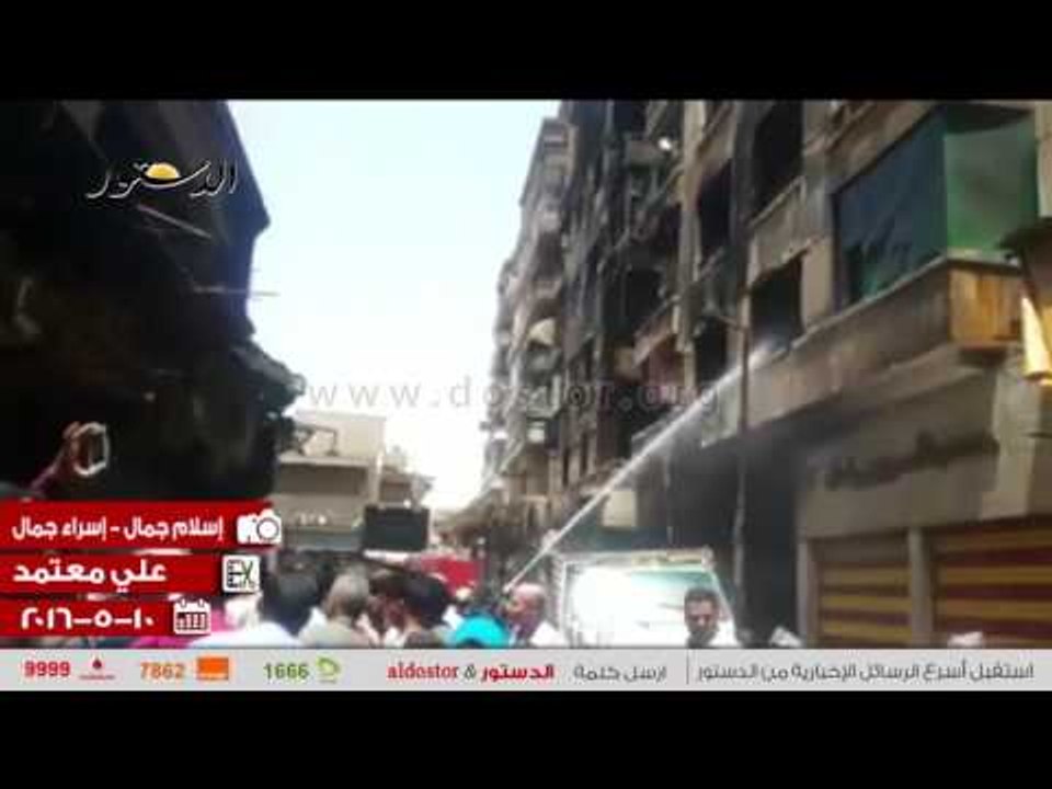 حريق الرويعي يتجدد.. والدفع بـ6 سيارات إطفاء