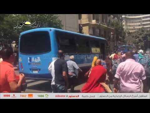 اشتباكات بين طلاب التمريض المحتجين أمام التعليم العالي والأمن