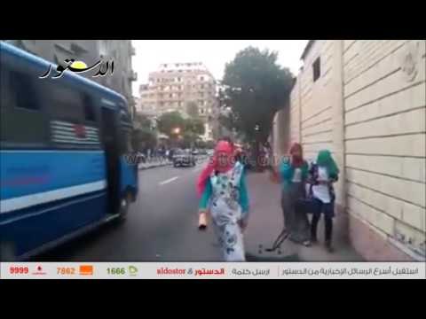 وقفة احتجاجية لـ تمريض المنصورة أمام التعليم العالي