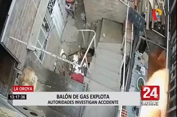 La Oroya: balón de gas explosiona dentro de vivienda y deja un herido