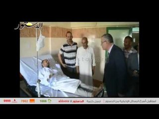 محافظ المنيا يهنئ أطفال مؤسسة البنين ومرضى مستشفى الجامعة