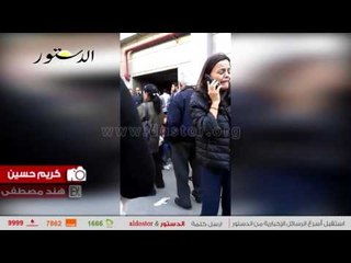 بكاء فتاة عقب سماع وفاة شقيقتها أمام "طوارىء الدمرداش"