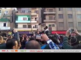 متظاهرو الكاتدرائية يهتفون ضد الداخلية