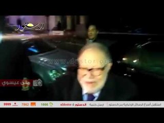 الفخراني للصحفيين في سرادق سيد حجاب:"حرام عليكم ده عزا"