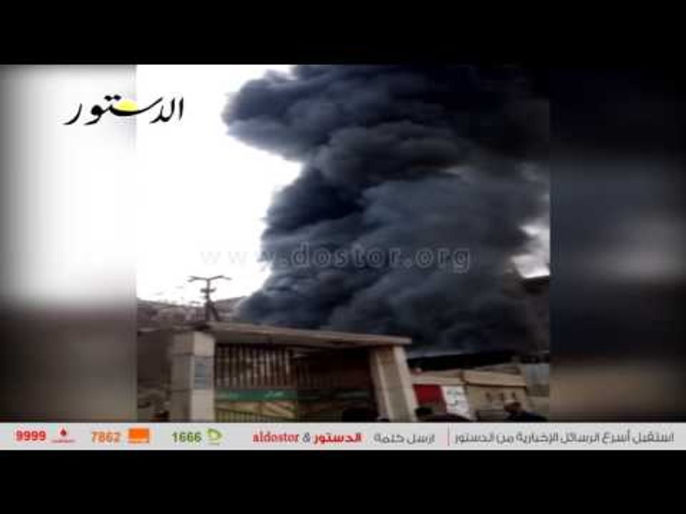 13 سيارة إطفاء للسيطرة على حريق مخزن بلاستيك في المرج