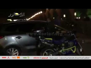 فادي خفاجة وشقيقة في عزاء زوجة محمد صبحي بـ "الموتوسيكل"