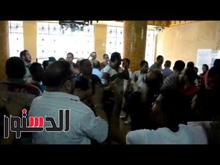 الدستور | «وقفة» إحتجاجية لـ "العمال" داخل مبنى إتحاد عمال مصر