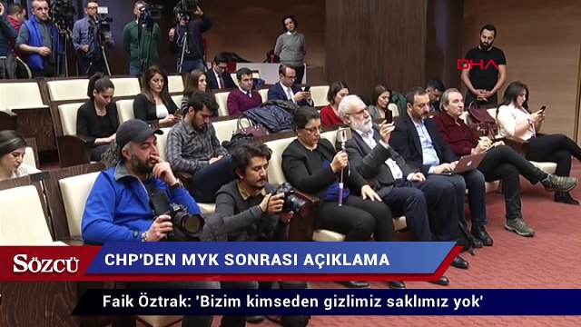 CHP'den MYK sonrası açıklama