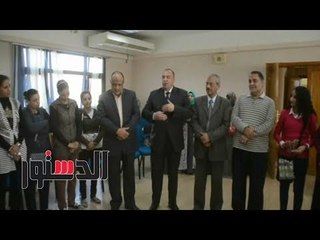 الدستور | سكرتير عام المنيا يتابع فعاليات ورش الحرف التراثية