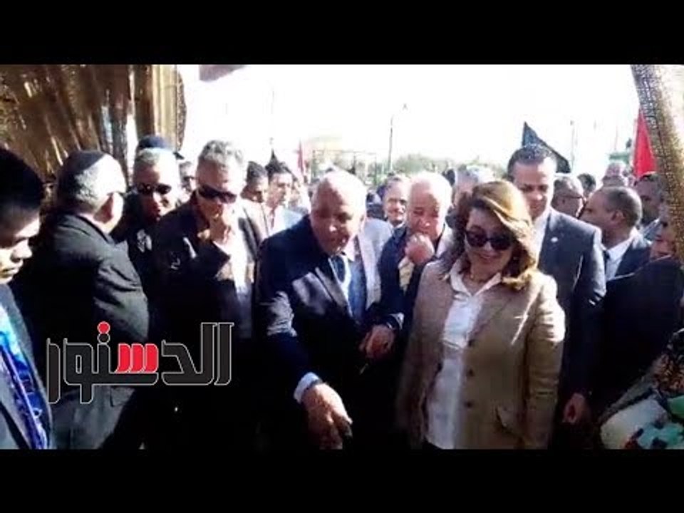الدستور |غادة والي لشاب افتتح مشروع بالوادي الجديد: " برافو عليك.. برافو عليك"