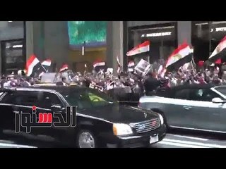 الدستور - أهالى الحسين يستقبلون موكب السيسى وبن سلمان