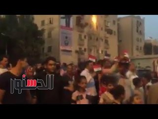 الدستور - مسيرة حاشدة قبل غلق اللجان بمساكن زينهم