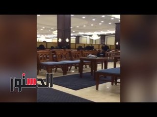 الدستور |  أول فيديو من عزاء والد شيرين عبد الوهاب