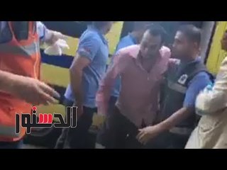 الدستور | لحظة وصول مصابي "قطار البدرشين" لمستشفى الهرم