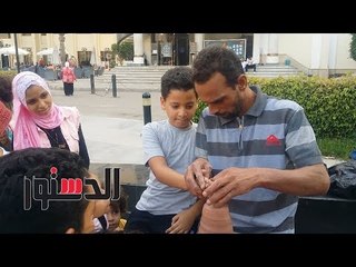 الدستور | مهرجان "إجازة سعيدة" يُنمي الحرف اليدوية للأطفال