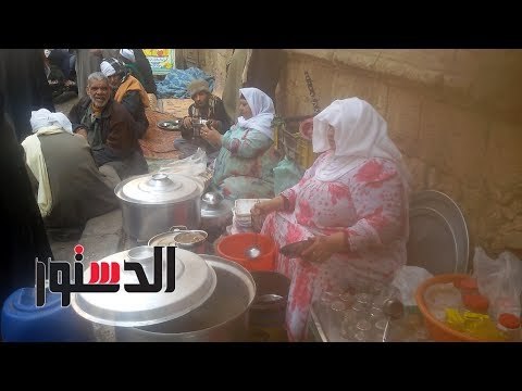الدستور | الأختان كريمة وجمالات تستقبلان زوار الحسين بـ النابت