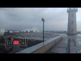 الدستور | الأمطار تضرب منطقة اللسان الأثرية فى دمياط