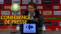 Conférence de presse Gazélec FC Ajaccio - Valenciennes FC (0-0) : Hervé DELLA MAGGIORE (GFCA) - Réginald RAY (VAFC) - 2018/2019
