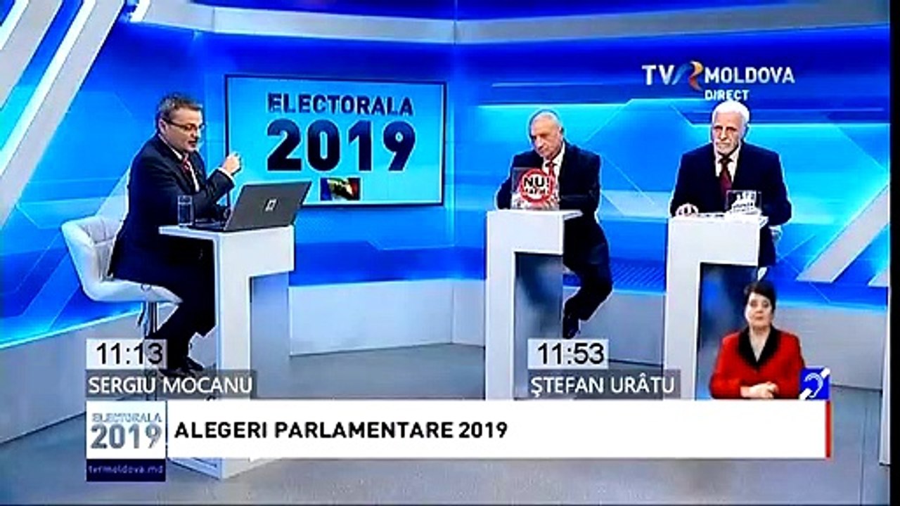 Dezbatere Electorală la TVR Moldova, 4 februarie 2019: Sergiu Mocanu (Antimafie), Ştefan Urîtu (Voinţa Poporului)
