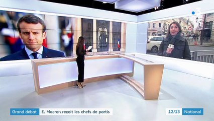 Grand débat : Emmanuel Macron reçoit les chefs de partis