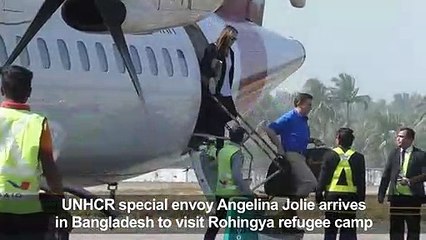Angelina Jolie in Bangladesh to visit Rohingya refugee camp