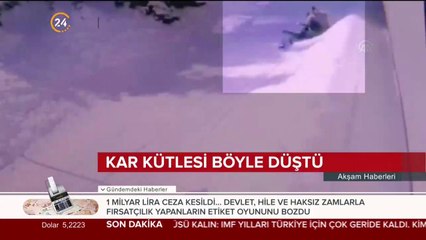 Kar kütlesi böyle düştü