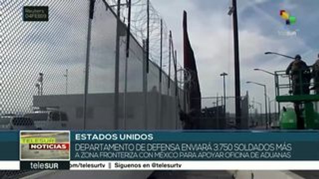 EE.UU. enviará 3.750 soldados más a la frontera con México